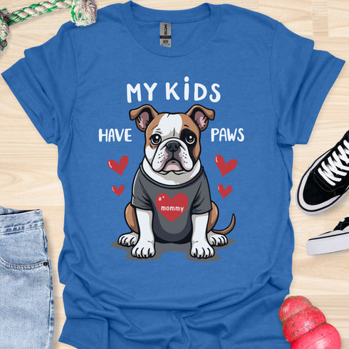 My kids have paws - V7 - Sitting Cute T-Shirt